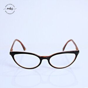 Chanel Cat Eye Vintage Eyeglasses Frame Black Brown Gold 50-17-140